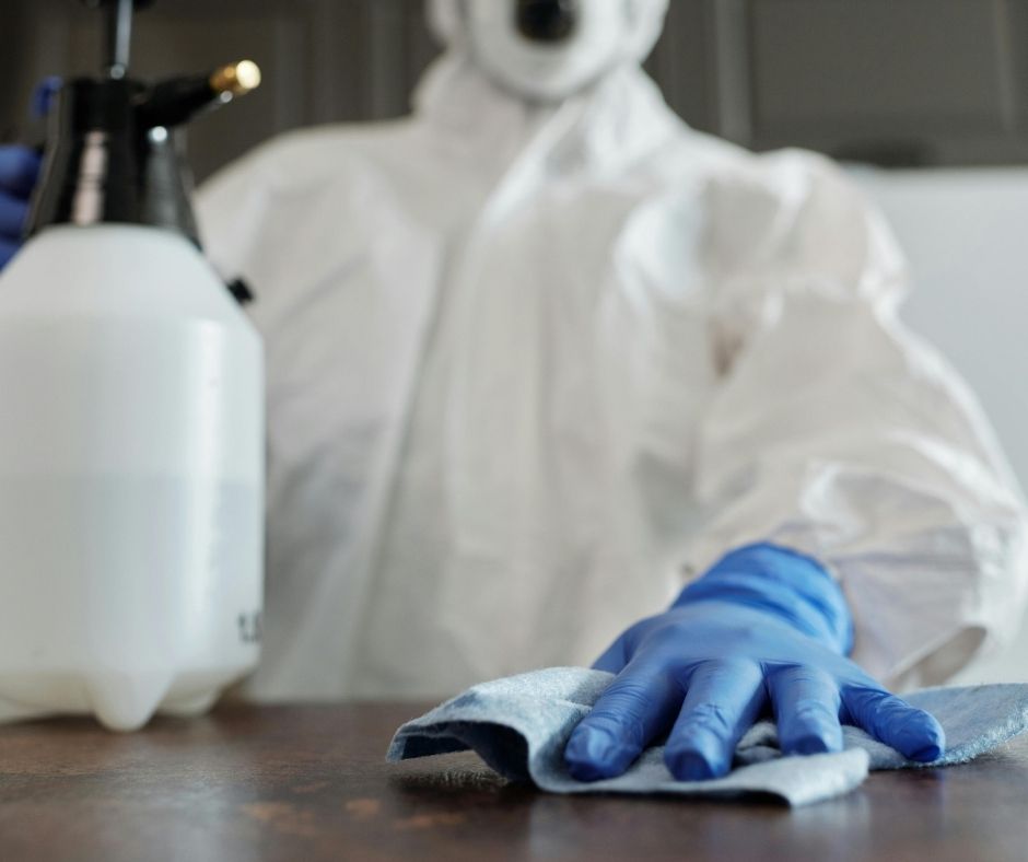 Biohazard Cleanup in NY - cleanup in progess