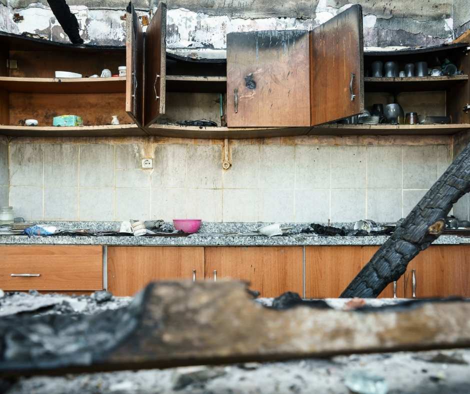 Fire Damage Cleanup in NY - after fire damaged
