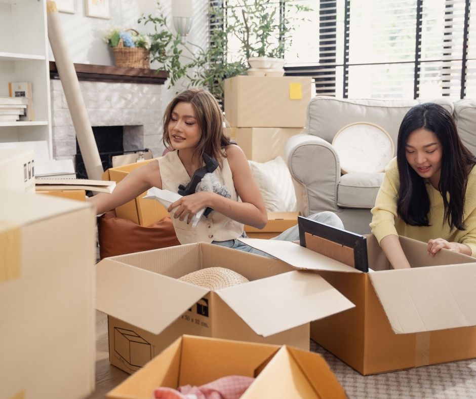 Open House Decluttering Service in NYC - packing in progress