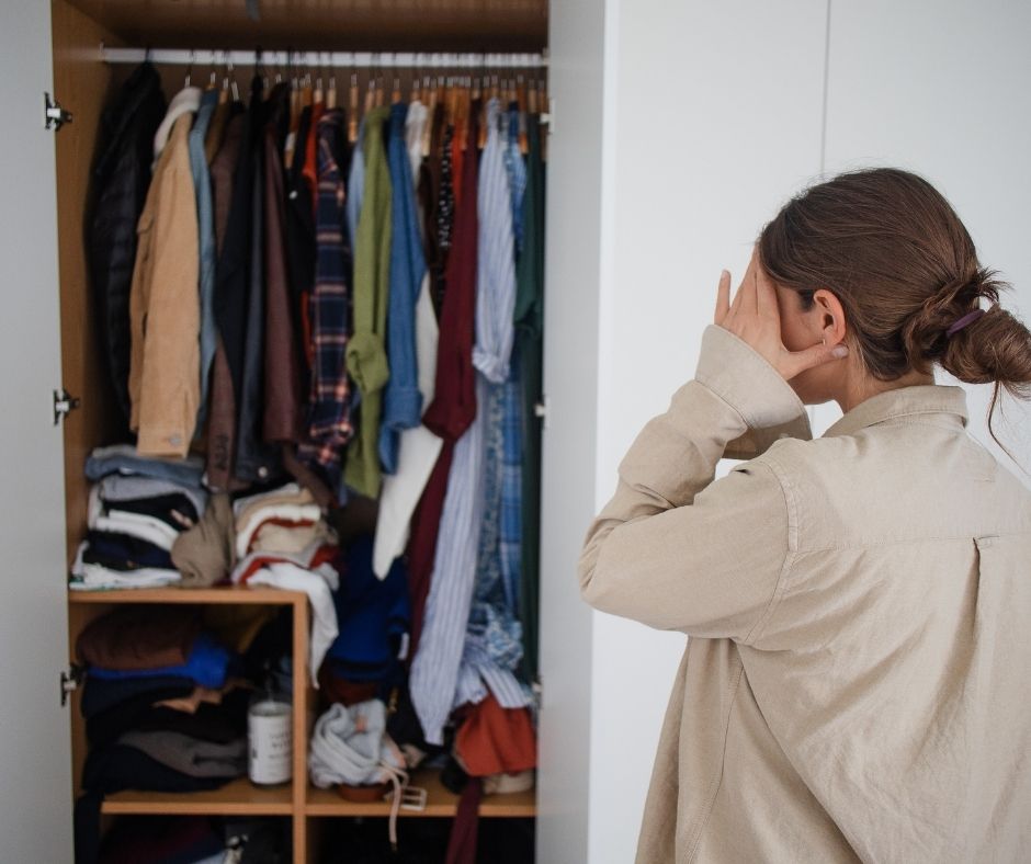 Open House Decluttering in NYC - decluttering a closet