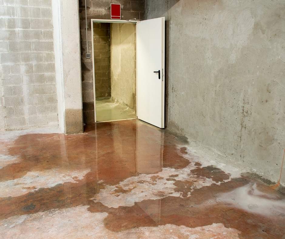 Water Damage Debris Removal in New York - flooded room